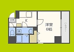 レクシア京橋 1Kの間取図画像