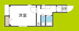 SKハイツヒラノ 1Kの間取図画像