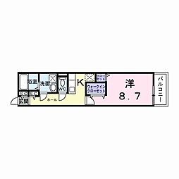 Le・Cadre 1Kの間取図画像