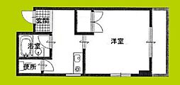 ルベール公園前 1Kの間取図画像