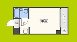 アインス蒲生 ワンルームの間取図画像
