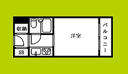 ファミールハイツ北大阪5号棟弐番館 1Kの間取図画像