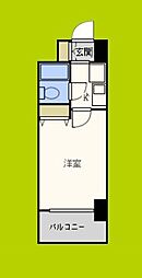 エスリード北梅田第2 1Kの間取図画像