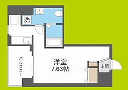 FEEL三国 ワンルームの間取図画像