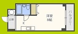G・HOUSE ワンルームの間取図画像