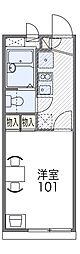 レオパレスEFFORT 1Kの間取図画像