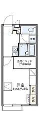 レオパレス浜3丁目 1Kの間取図画像