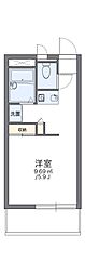 レオパレスタカラ 1Kの間取図画像