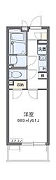 レオネクスト舟橋 1Kの間取図画像