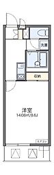 レオパレスイーエフ3 1Kの間取図画像