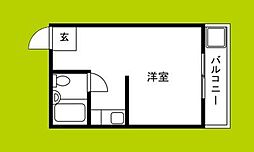 ライブスペース大桐 ワンルームの間取図画像