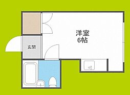 パシフィック玉津 ワンルームの間取図画像