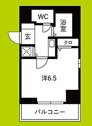 プレサンス同心アーバンステージ 1Kの間取図画像