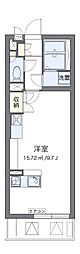 ミランダあおい ワンルームの間取図画像