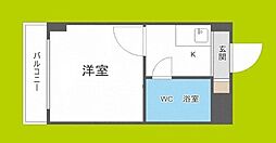 トーエー新深江ビル 1Kの間取図画像
