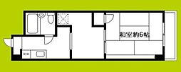 白倉マンション 2Kの間取図画像