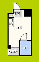 サンプラザ京橋 ワンルームの間取図画像