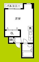 GSハイム内本町 ワンルームの間取図画像