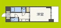 グレンパーク中川 1Kの間取図画像