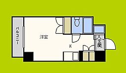 ライオンズマンション今里第3壱番館 ワンルームの間取図画像