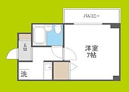 エスリード野田 1Kの間取図画像