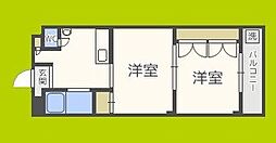 ツワイアクト88 2Kの間取図画像