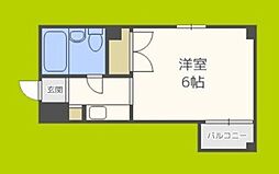 リアライズ天満橋 ワンルームの間取図画像