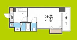 Uresidence京橋 1Kの間取図画像