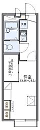 レオパレス喜連北3 1Kの間取図画像