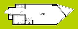 リーダーズパーク21 ワンルームの間取図画像