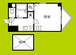 ソレイユ 1Kの間取図画像
