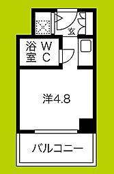 ファミールハイツ北大阪5号棟弐番館 ワンルームの間取図画像