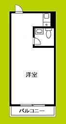 ビジネスヴィップ第2新大阪 ワンルームの間取図画像
