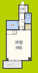 サンピアユタカ岸里東 1Kの間取図画像