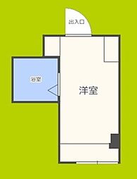 グランドビル下寺 ワンルームの間取図画像