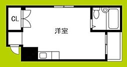 ローズハウス ワンルームの間取図画像