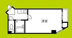EST長居西 1Kの間取図画像