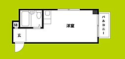 コンフォートマンション ワンルームの間取図画像