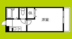 ライラックパート2 1Kの間取図画像