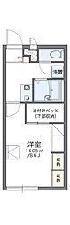 レオパレスブルームフセオ 1Kの間取図画像