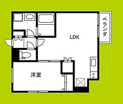 REVITA野崎 1LDKの間取図画像