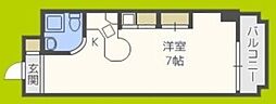 ラ・パルフェ・ド・パラツィーナ ワンルームの間取図画像