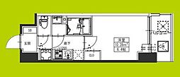 S-RESIDENCE堺湊駅前azure 1Kの間取図画像