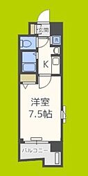プレサンス本町リアルシティ 1Kの間取図画像