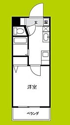 フォレスト西道頓堀 1Kの間取図画像
