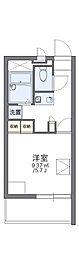 レオパレスドミール1 1Kの間取図画像