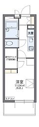 レオパレスタカセ 1Kの間取図画像