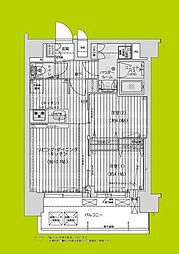 プレリス尼崎レーネヴィア 2LDKの間取図画像