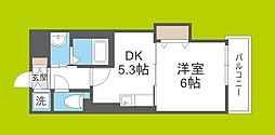 豊里セレニテ 1DKの間取図画像