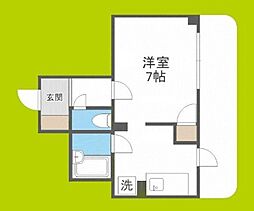 エムロード都島 1Kの間取図画像